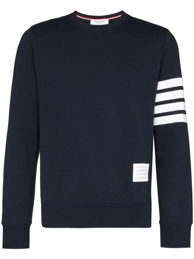 Thom Browne Classic Loopback 4-bar Sweatshirt In Blue