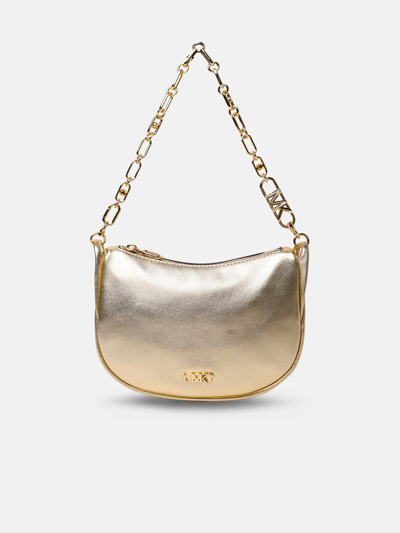 Shop Michael Michael Kors Pale Gold 'kendall' Leather Bag