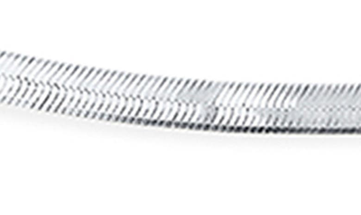 Bling Jewelry Herringbone Chain Necklace In Silver