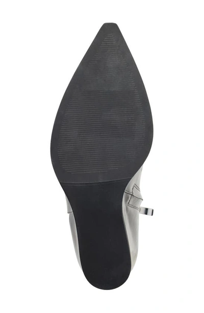 Dkny Iris Pointed Toe Wedge Bootie In Charcoal