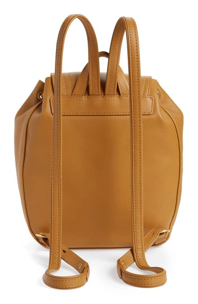 Shop Longchamp Cavalcade Leather Backpack In Natural