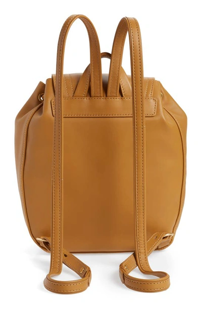 Longchamp Cavalcade Leather Backpack - Beige In Natural