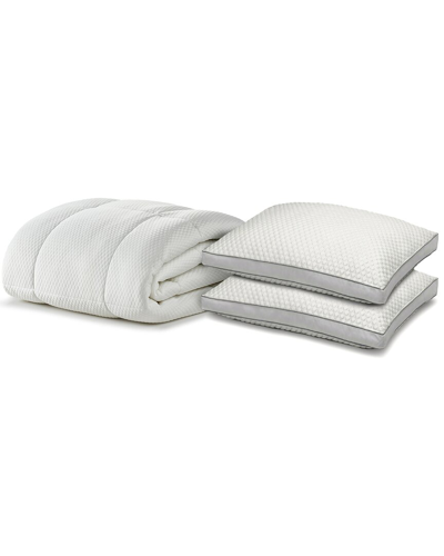 Shop Ella Jayne Cooling Bundle - Arctic Chill Super Cooling Mattress Topper And  Cooling Gel Fiber Pillow In White