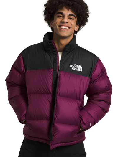 The north face store puffer jacket purple