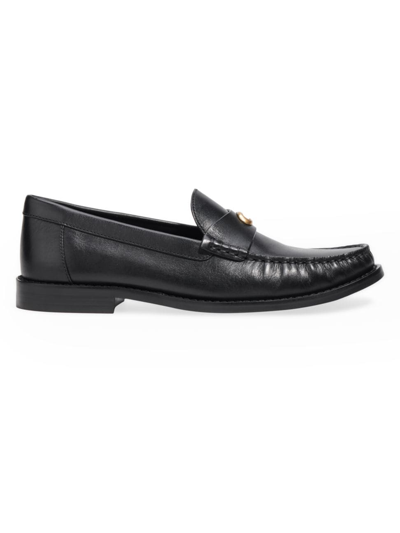 Shop Coach Women's Jolene 12mm Leather Loafer In Black
