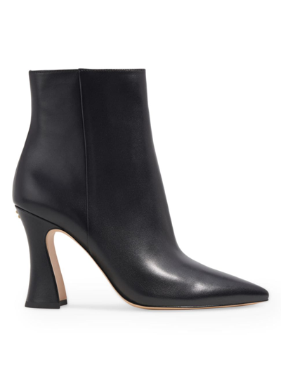 Shop Coach Women's Carter 83mm Leather Ankle Boots In Black