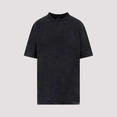 Shop Balenciaga Large Fit T-shirt In Black Silver