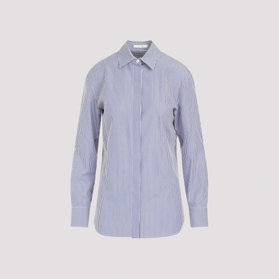 Shop The Row Derica Shirt In Wbl White Blue