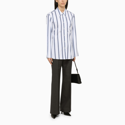 Shop Our Legacy Blue/white Striped Shirt
