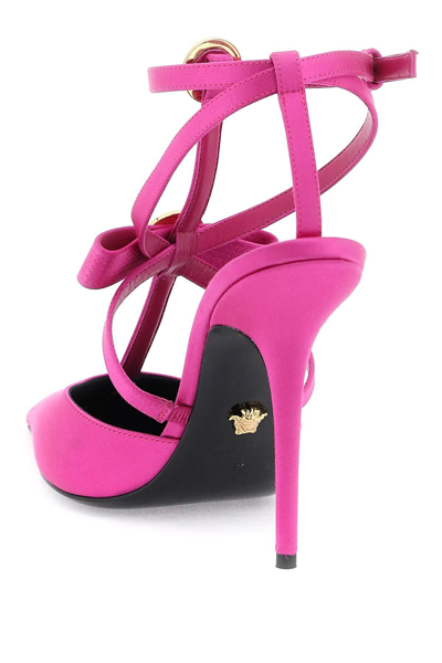 Shop Versace Pumps With Gianni Ribbon Bows