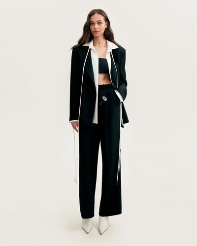 Shop Milla High-rise Black Suit Pants, Xo Xo