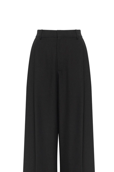 Milla High-rise Black Suit Pants, Xo Xo In Black