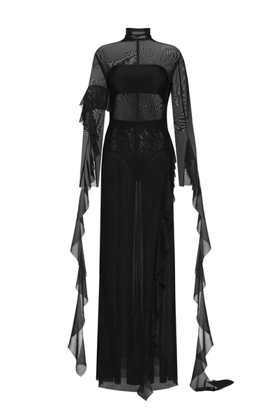 Shop Milla Chic Sheer Co-ord Set In Black, Xo Xo