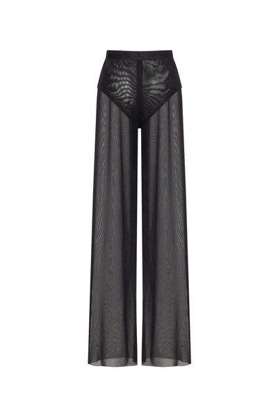 Milla Chic Sheer Co-ord Set In Black, Xo Xo In Black