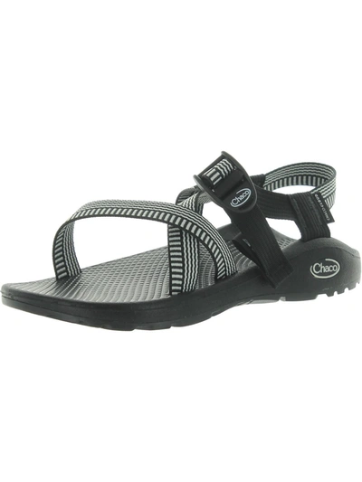 Shop Chaco Zcloud Womens Striped Slingback Ankle Strap In Black