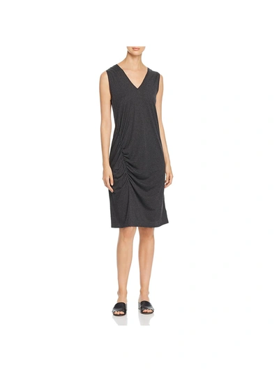 Shop Kenneth Cole Womens Jersey V-neck Casual Dress In Grey