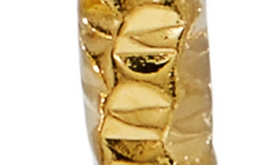 Shop Savvy Cie Jewels Diamond-cut Oval Hoop Earrings In Gold
