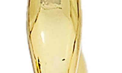Savvy Cie Jewels Irregular Hoop Earrings In Gold