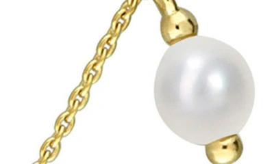 Shop Delmar Freshwater Pearl Station Necklace In White