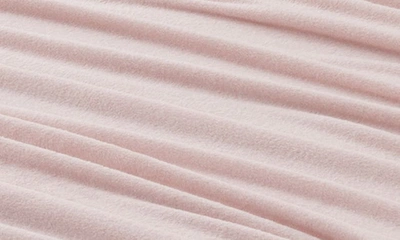Woven & Weft Solid Plush Velour Sheet Set In Blush Pink