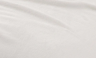 Shop Woven & Weft Solid Plush Velour Sheet Set In Off White