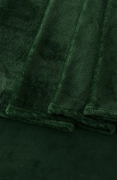 Shop Woven & Weft Solid Plush Velour Sheet Set In Emerald