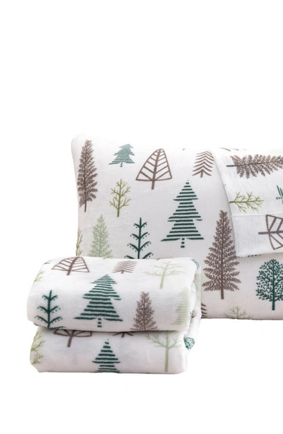 Woven & Weft Printed Plush Velour Sheet Set In Trees
