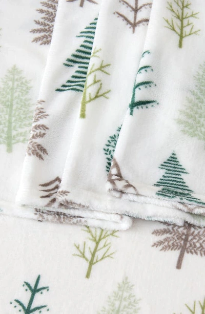 Woven & Weft Printed Plush Velour Sheet Set In Trees