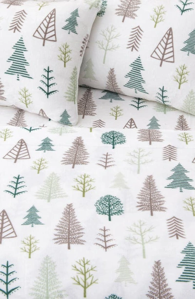 Woven & Weft Printed Plush Velour Sheet Set In Trees