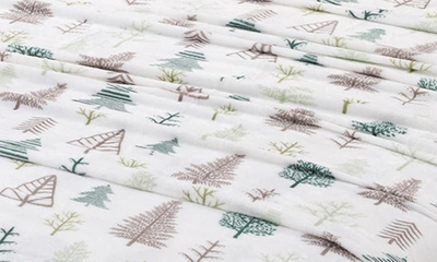 Woven & Weft Printed Plush Velour Sheet Set In Trees
