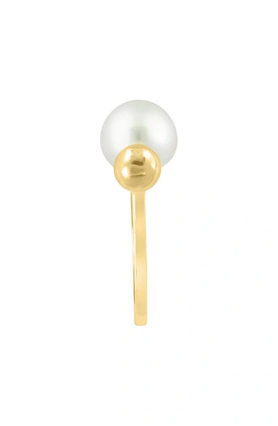 Shop Effy 14k Gold Freshwater Pearl Ring In Yellow Gold