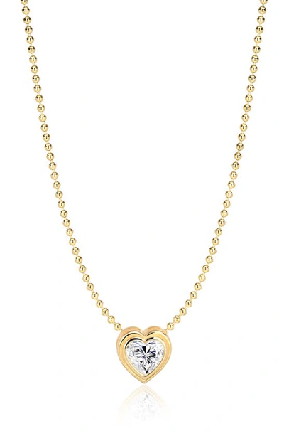 Gabi Rielle Radiant Love Cz Pendant Necklace In Gold