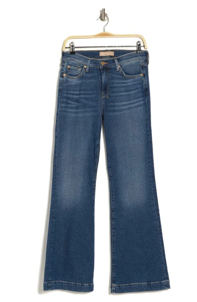 Shop Seven 7 For All Mankind Dojo Tailorless Wide Leg Jeans In Blue Print