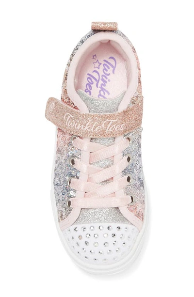 Shop Skechers Kids' Twinkle Sparkle Sneaker In Light Pink