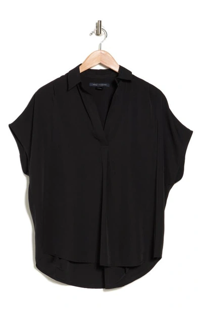Shop French Connection Cele Rhodes Popover Top In Black