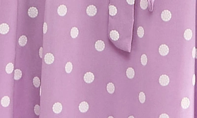 Shop Nina Leonard Boat Neck Midi Dress In Lavender