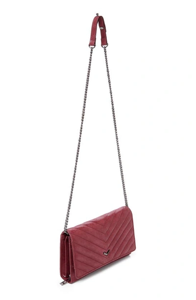 Shop Botkier Soho Quilted Wallet On A Chain In Bordeaux