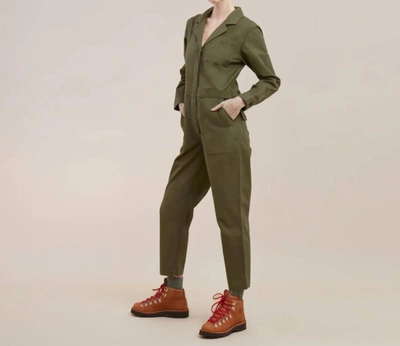 Shop Roark Layover Jumpsuit Romper In Military In Green