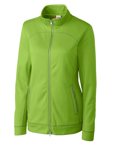 Shop Clique Ladies Helsa Full Zip Jacket In Green