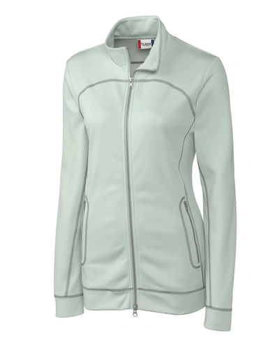 Shop Clique Ladies Helsa Full Zip Jacket In Grey
