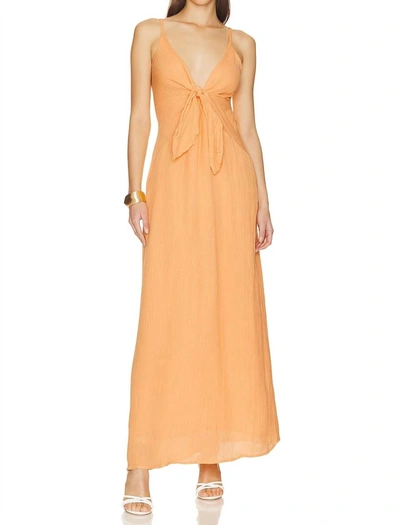 Shop Faithfull The Brand Verona Midi Dress In Saffron In Yellow