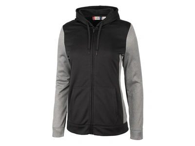 Shop Clique Helsa Sport Colorblock Lady Full Zip Jacket In Black