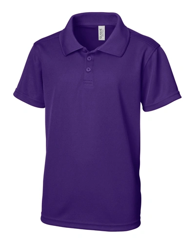 Shop Clique Spin Youth Polo In Purple