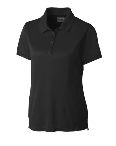 Shop Clique Oslo Pique Lady Polo Shirt In Black
