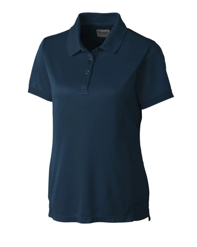 Shop Clique Oslo Pique Lady Polo Shirt In Blue