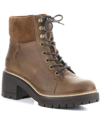 Shop Bos. & Co. Zoa Leather Boot In Brown
