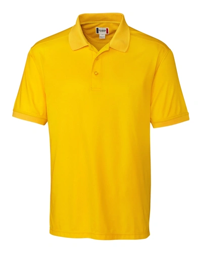 Shop Clique Men's Oslo Piqué Polo Shirt In Yellow