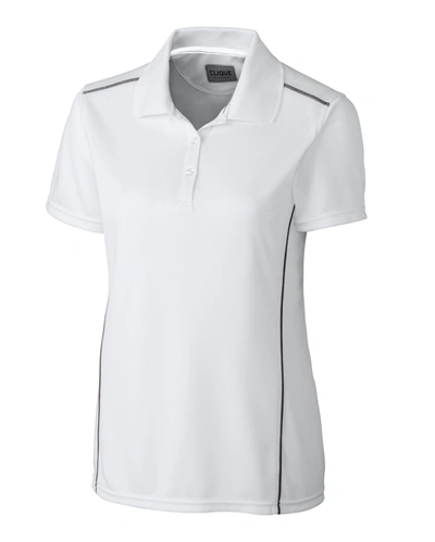 Shop Clique Ice Sport Lady Polo Shirt In White