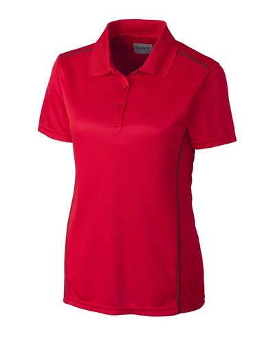Shop Clique Ice Sport Lady Polo Shirt In Red