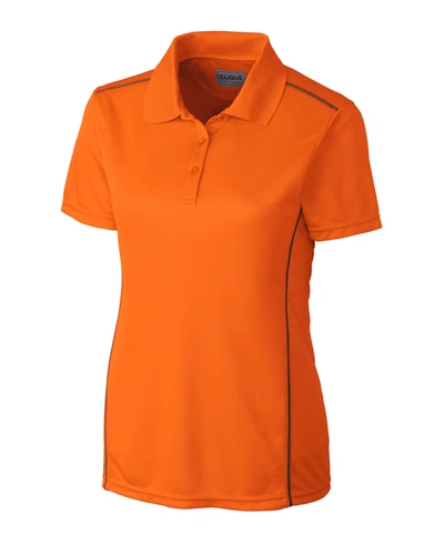 Shop Clique Ice Sport Lady Polo Shirt In Orange